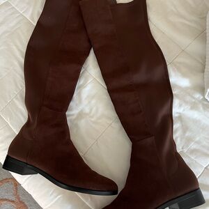 Brown Knee-High Women's Boots